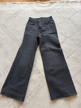 Joe's Jeans High-Rise Wide Leg Jeans - Washed Black
